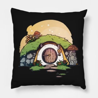 Round Doors - Cartoon Style - Fantasy Pillow