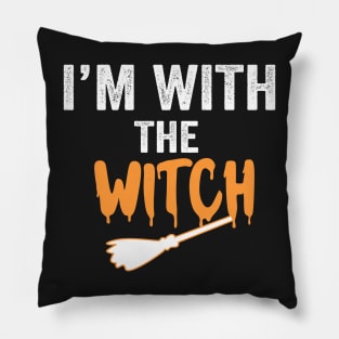 I'm With The Witch Pillow