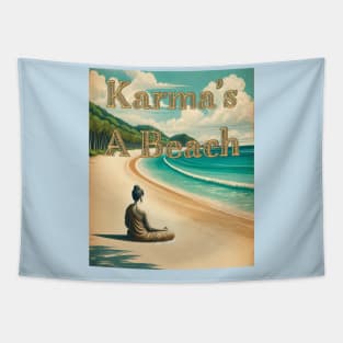 Karma's a Beach Tapestry