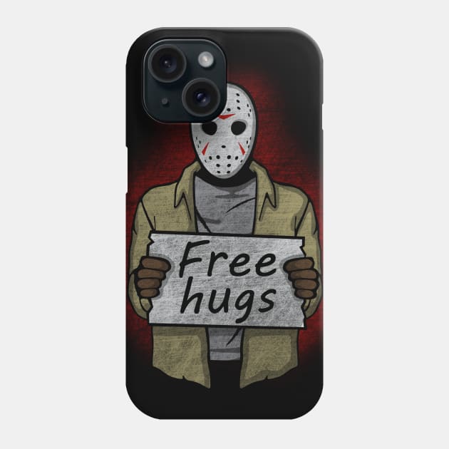 Free Hugs (Jason Voorhees) Phone Case by Melonseta