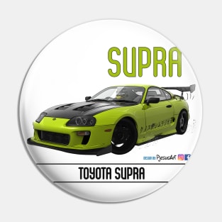 Supra Time Attack Lime Carbon Pin