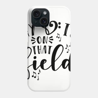 My Heart Is On That Field Band Mom Phone Case