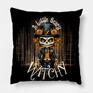 A Little Scary Witchy- Orange Pillow