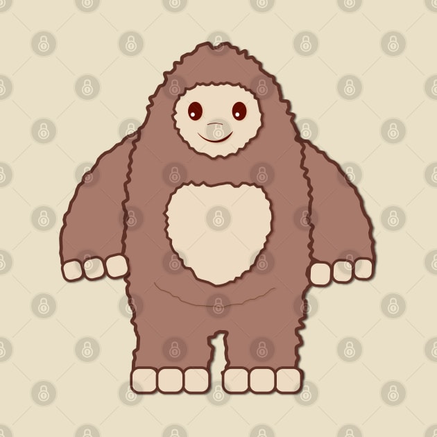 Cute Baby Bigfoot by Hedgie Designs