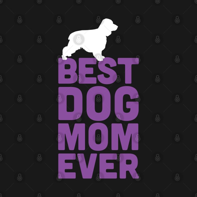 Best Cocker Spaniel Mom Dad Ever - Purple Dog Lover Gift by Elsie Bee Designs