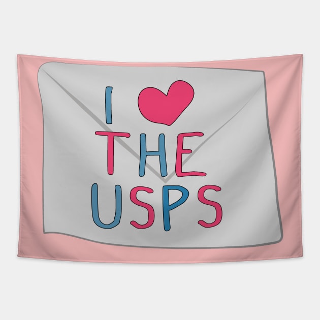 I love the USPS (save the USPS) Tapestry by Window House