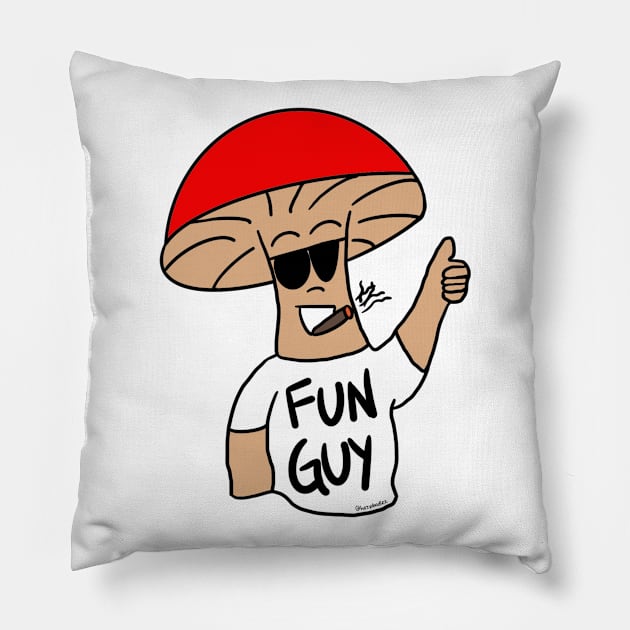 fun guy Pillow by hazydoodlez