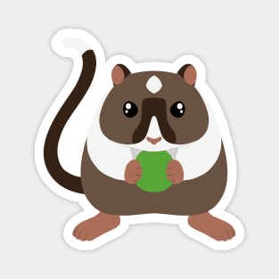 Gerbil Eating Grapes Magnet