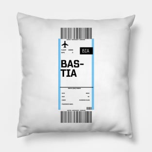 Boarding pass for Bastia Pillow