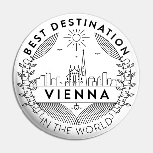 Vienna Minimal Badge Design Pin