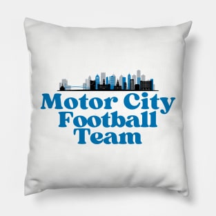 Motor City Football Team - Vintage Detroit Lions Pillow