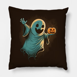 Happy Halloween Ghost Pillow