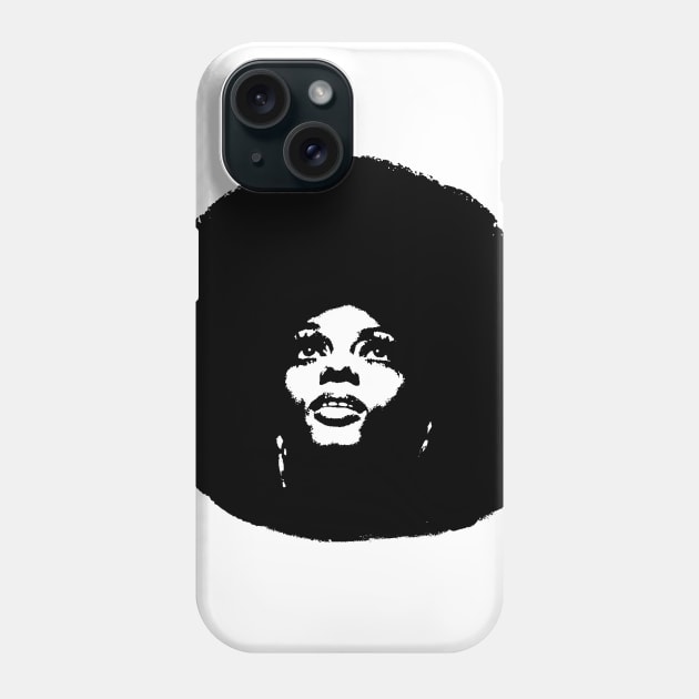 Diana Ross Pop Art Portrait Phone Case by phatvo