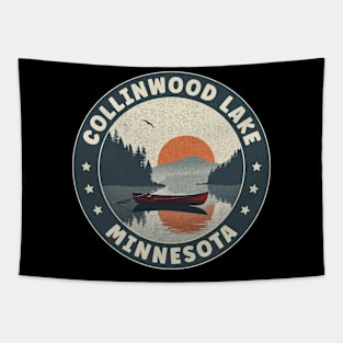 Collinwood Lake Minnesota Sunset Tapestry