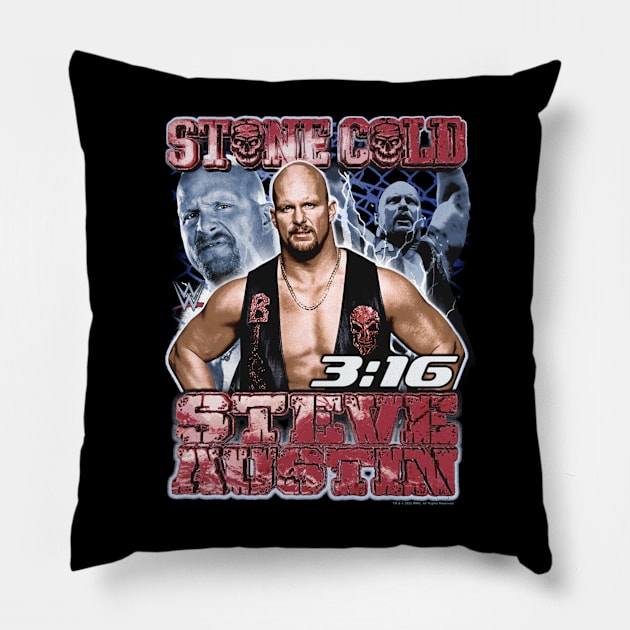 Stone Cold Steve Austin 316 Collage Pillow by Holman