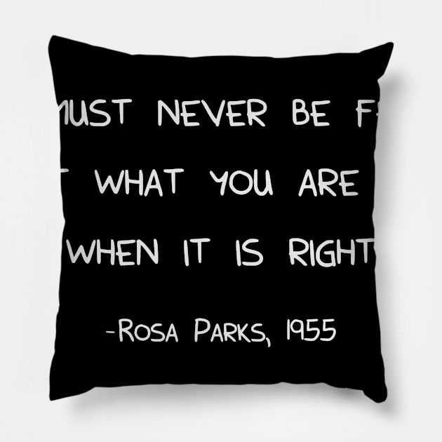 Rosa Bus Parks anti racism freedom Nah Nope gift Pillow by MrTeee