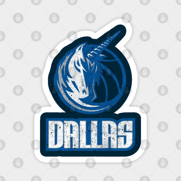 Dallas Unicorns Magnet by huckblade