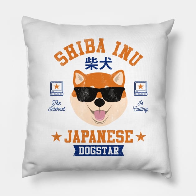 Shiba Inu ✅ - Japanese Dogstar Pillow by Sachpica