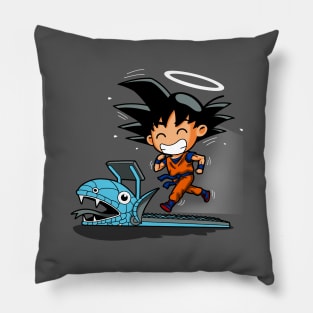 Funny Cute Anime Working Out Running Exercise Treadmill Cartoon Pillow