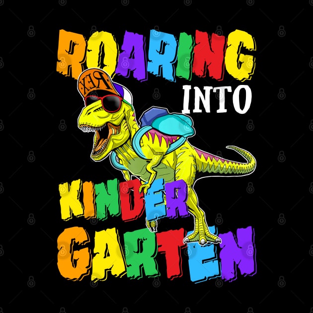 Roaring Into Kindergarten Dinosaur Back To School by bunnierosoff21835