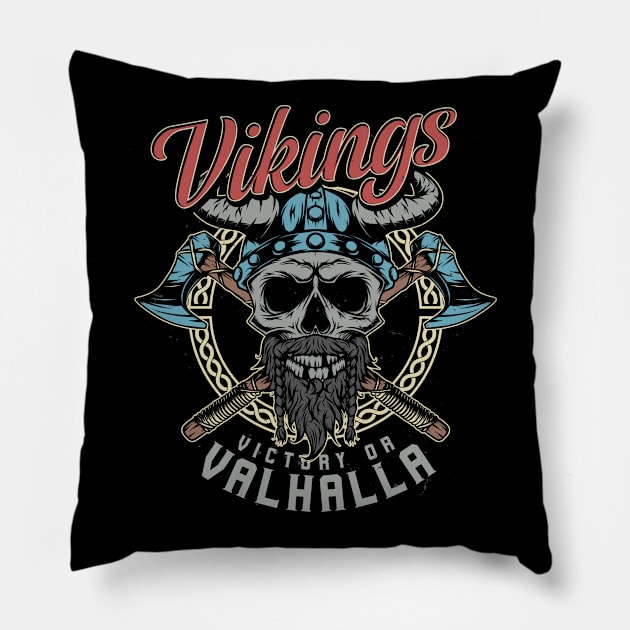 Victory Or Valhalla Pillow by Buy Custom Things