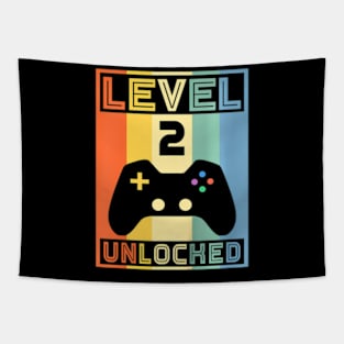 Kids Level 2  Video 2nd Birthday Gaming Tapestry