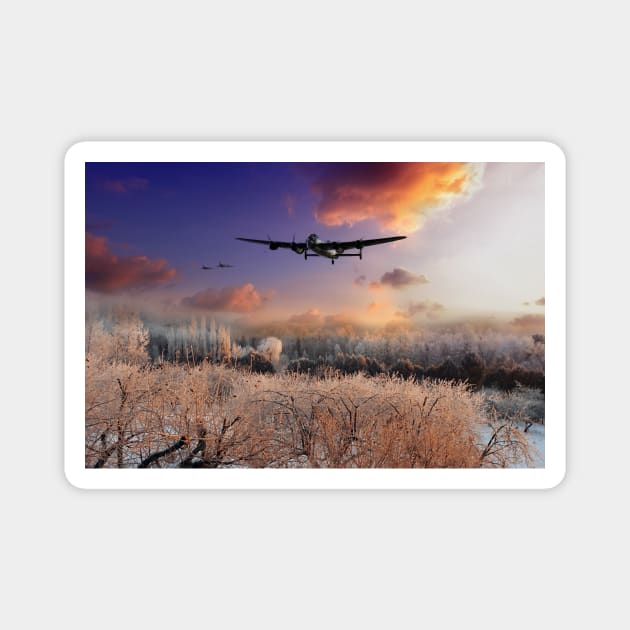 A Winter Escort Magnet by aviationart