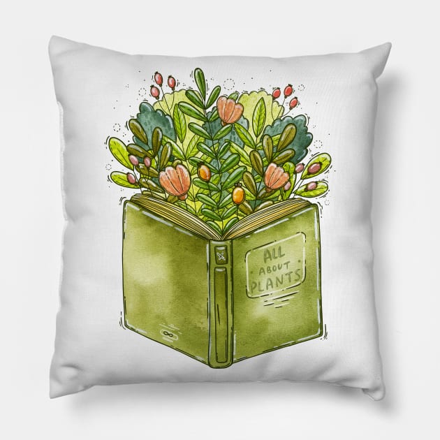 All about plants Pillow by Tania Tania