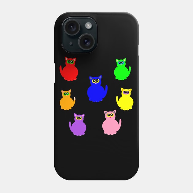 Rainbow cats Phone Case by MelanieJeyakkumar