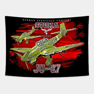 JU87 Stuka WW2 German Dive Bomber Aircraft Tapestry