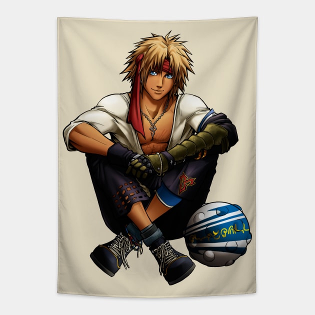 Blitzball best player Tapestry by mcashe_art