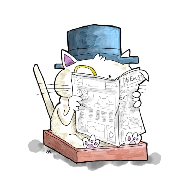 Dapper Cat - On the box by johnnybuzt