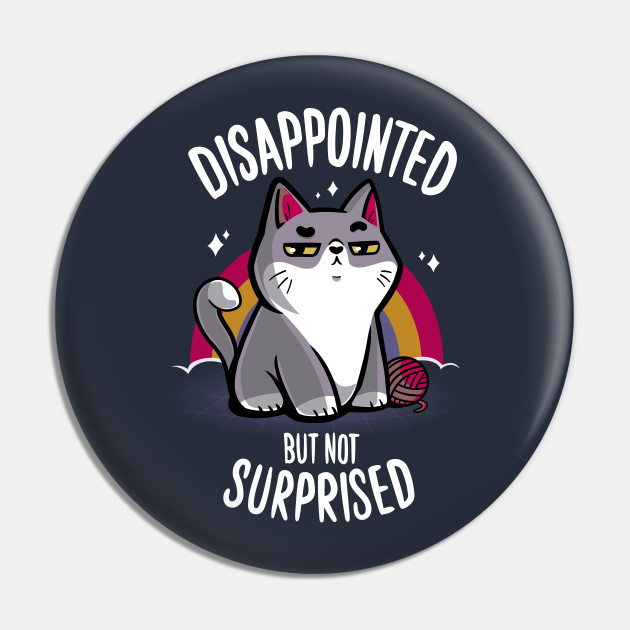 Angry Gray Cat Pin  Funny, cute, & nerdy pins