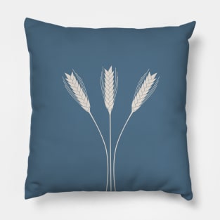 Wheat Field (Misty Blue) Pillow