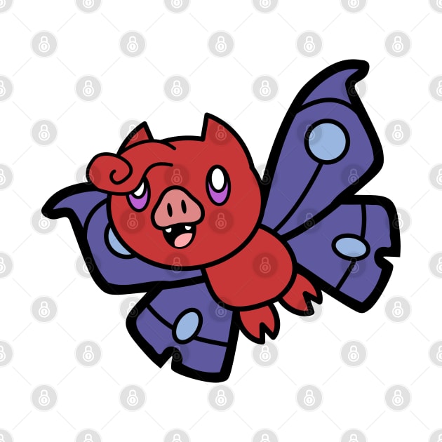 Red MothBat by CoreyUnlimited