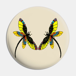 Dragon fly t-shirt Pin