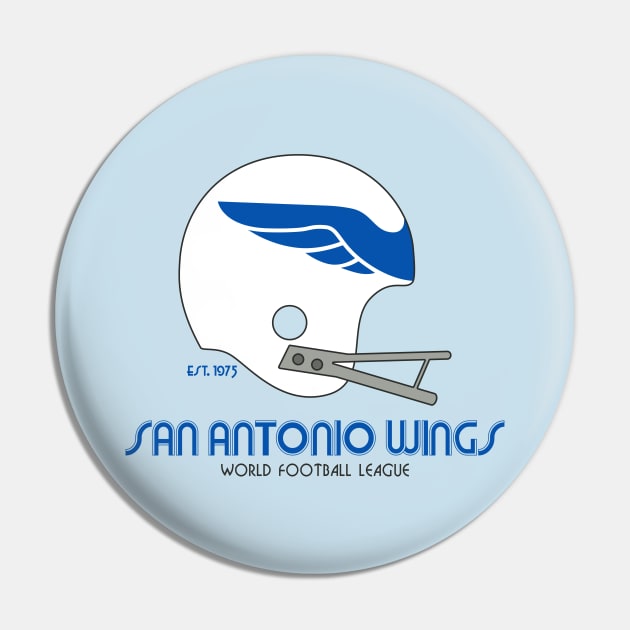 San Antonio Wings - Old School Helmet Pin by Hirschof