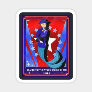 SPARS (United States Coast Guard) Mermaid Edit Magnet