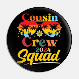 Cousin Crew 2024 Summer Vacation Beach Family Trips Matching Pin