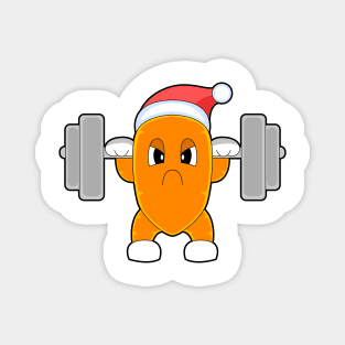 Carrot Christmas Bodybuilding Magnet