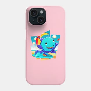 Beautiful baby blue dolphin Phone Case