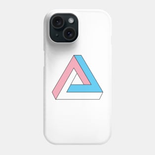 Penrose Triangle - Trans Pride Phone Case