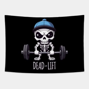 Halloween Dead-lift Skeleton Tapestry