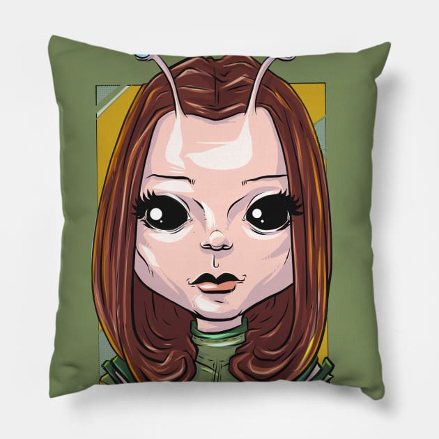 Pop Culture Caricature #21 - Mantis Pillow by yazgar