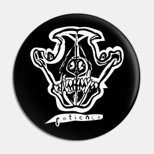 Wolf Skull Patience Pin