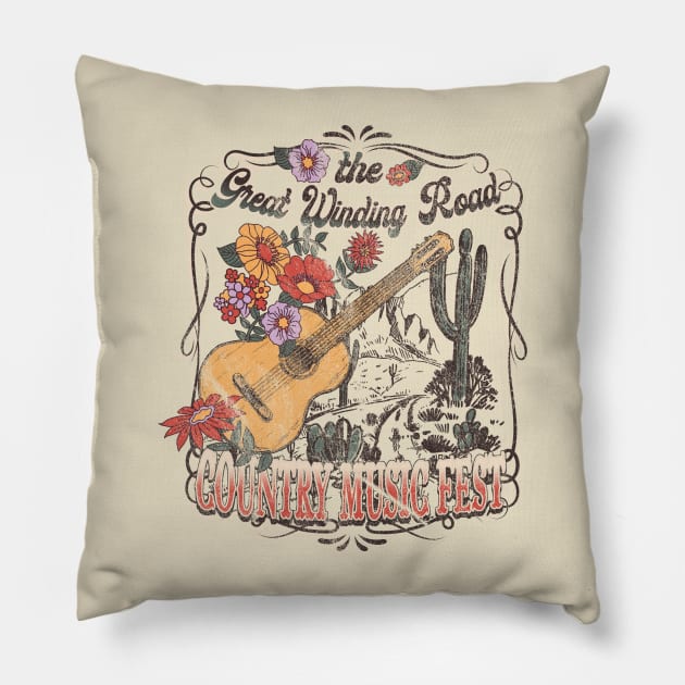 Country music Fest Pillow by LifeTime Design