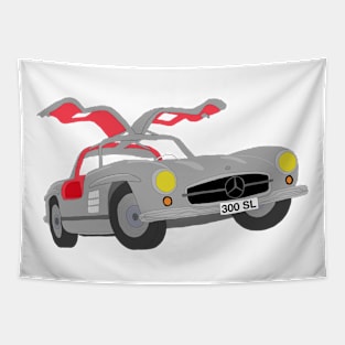 Mercedes 300 SL selfmade car Tapestry