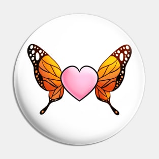 Butterfly Heart Pin