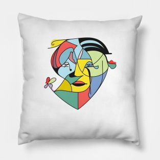 Passionate Man's Heart Artsy Style Pillow