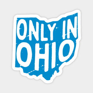 Blue Ohio Meme Magnet